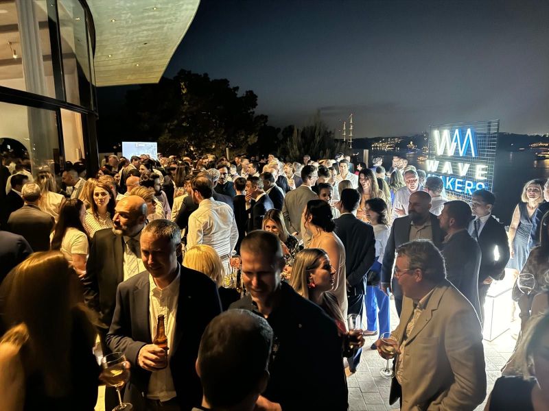 OrcaAInfo's tweet photo. Last week, we had a wonderful evening at the WaveMakers event, which was co-hosted by Orca AI. With the sun setting over the Aegean Sea, it was the perfect backdrop for engaging discussions about the future of maritime technology. https://t.co/Qk0I36ZaB2
