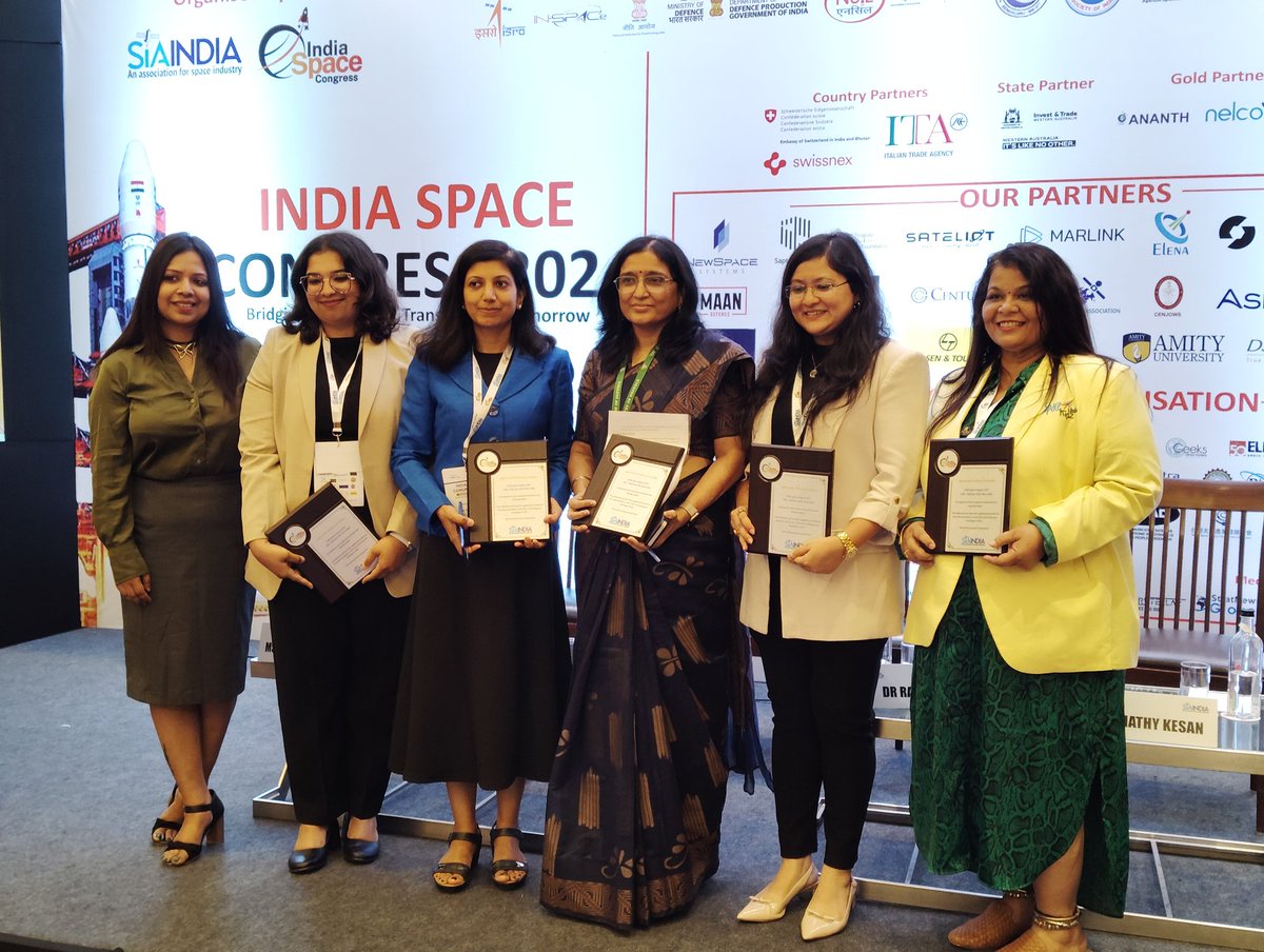 SIA - India (@sia_ind) on Twitter photo Day 2 at #ISC2024 :  Panel on "Space for Women and Women for Space" discussed careers, drone technology training, space entrepreneurship for women, and emphasized involving girls in innovation beyond traditional roles. Day 2 at #ISC2024 :  Panel on "Space for Women and Women for Space" discussed careers, drone technology training, space entrepreneurship for women, and emphasized involving girls in innovation beyond traditional roles.
