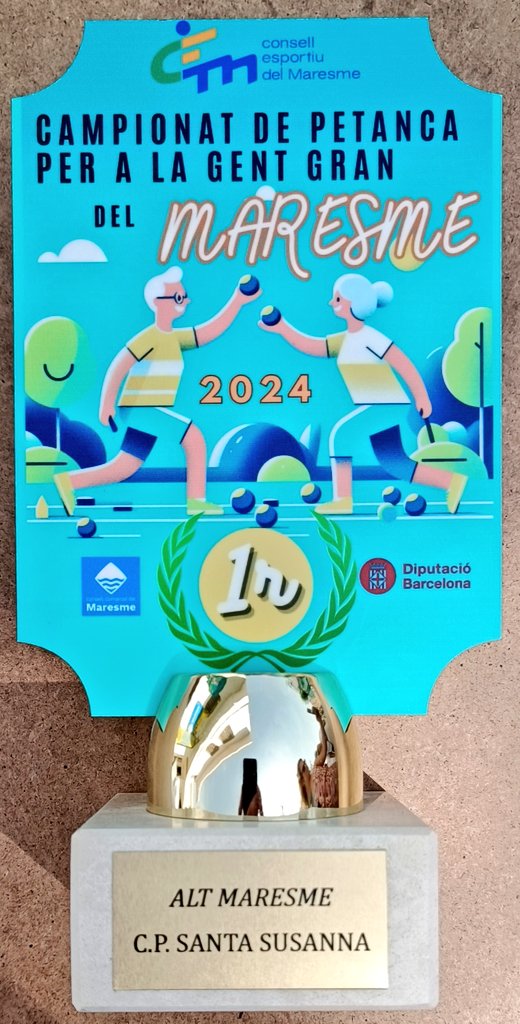 CEMaresme's tweet photo. Aquest matí a #Palafolls celebrem la festa de cloenda del Campionat Comarcal de Petanca de la Gent Gran del Maresme que organitzem amb la col·laboració d @ccmaresme i  @EsportsDiba 

Aquest any la festa s'ha fet conjuntament amb @AjuntamentPLF https://t.co/qBBkDwxzdE