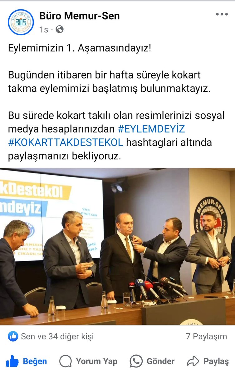 #EYLEMDEYİZ
#KOKARTTAKDESTEKOL