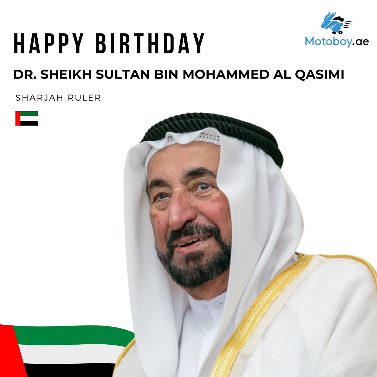 Motoboy_ae's tweet photo. Motoboy extends heartfelt birthday wishes to His Highness Dr. Sheikh Sultan bin Mohammed Al Qasimi.

Your visionary leadership and commitment to sustainability leads the way for a greener future in Sharjah and beyond 🌍

#HappyBirthday #Leadership #Sustainability #Motoboy #Dubai https://t.co/EmqFJVWjnB