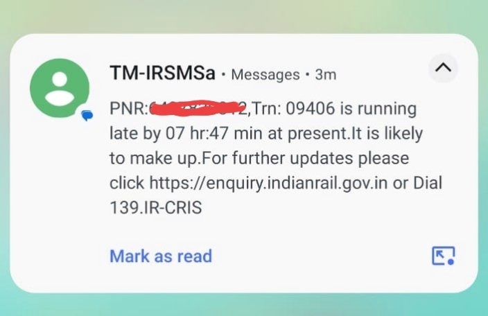 R_Rahe's tweet photo. This is the meaning of a train getting late in India. @dhruv_rathee  @kapsology @vjrajbhar007

And this is in summer. In winter it is even more convenient for them to put all the blame on fog. Over 10 hrs delays are very usual in winters. https://t.co/5ECSjw6QTt