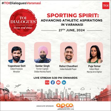 The events saw the participation of luminaries including UP Deputy CM Brajesh Pathak, BJP MP and actor Ravi Kishan, actors Rasika Dugal, Jimmy Sheirgill, Randeep Hooda, Amit Sial, Faisal Malik and cricket legend Mohammad Kaif. 
#TOIDialoguesVaranasi