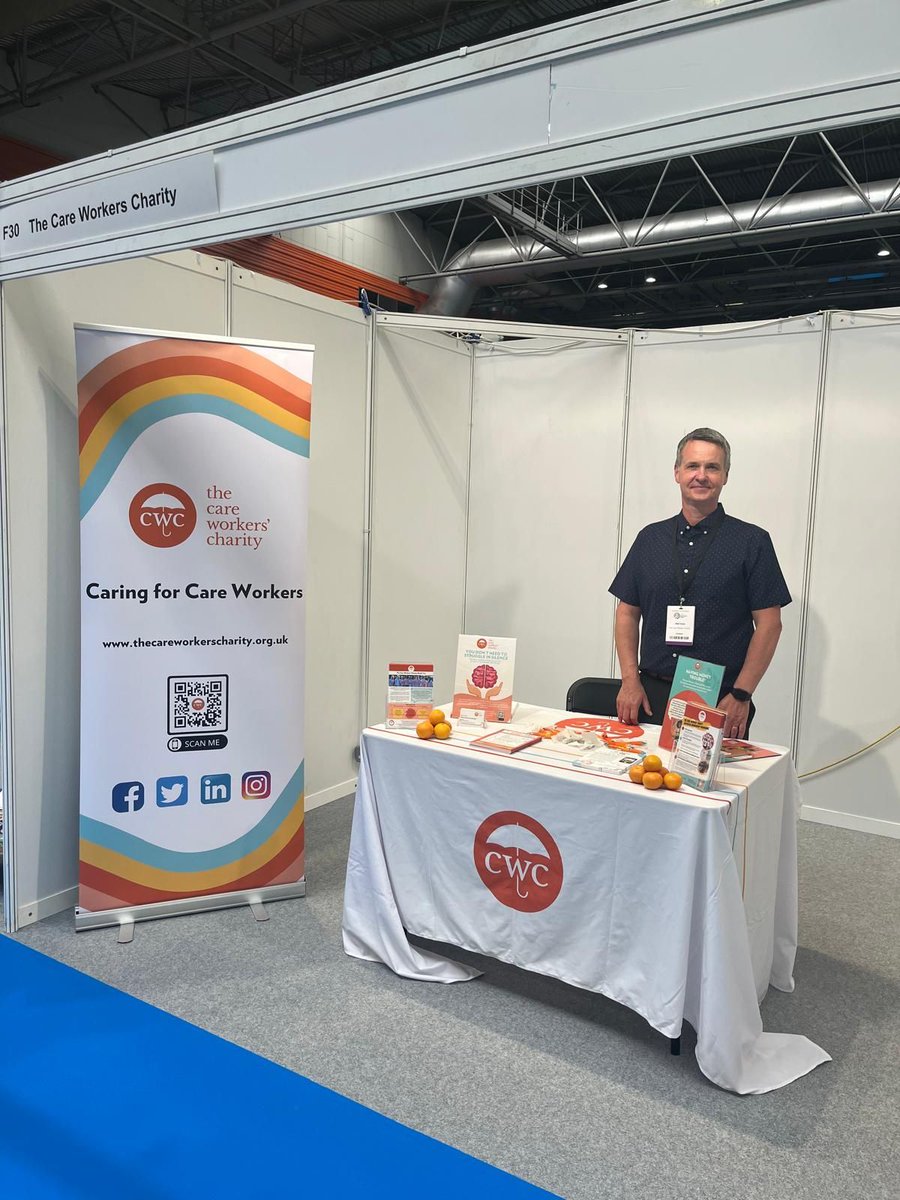CareWorkersFund's tweet photo. Neil from the CWC team is looking forward to meeting everyone at our stand F30 today at the #CareManagersShow! Please pop over and say hello #Conference #ComeAndSayHi https://t.co/A0arQq85nA