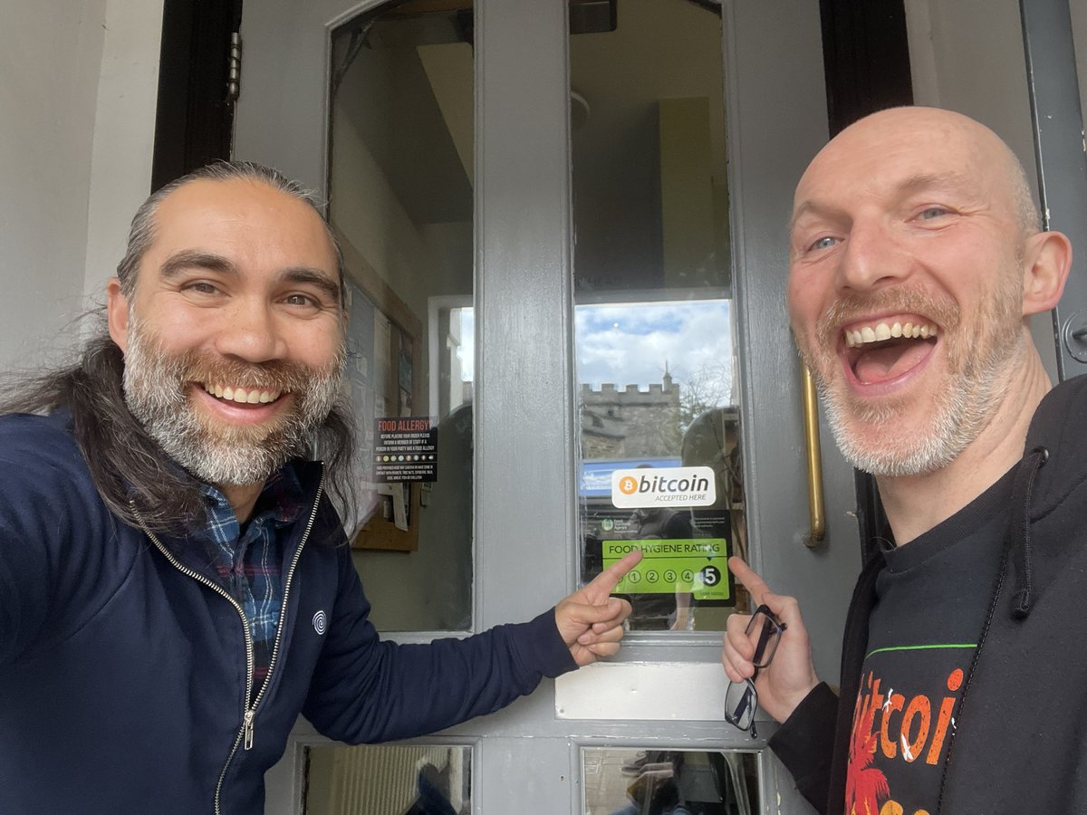 Bridge2Bitcoin's tweet photo. Big 🧡 &amp; thanks to @OrangeCoinStore who've enabled coupon code “BRIDGE2BITCOIN” which gives 25% off all “Bitcoin Accepted Here” stickers!

We’re excited to see more businesses accepting #bitcoin everyday; contact us if you’d like a hand getting a business accepting bitcoin 🤝 https://t.co/hR1GtSY0HD