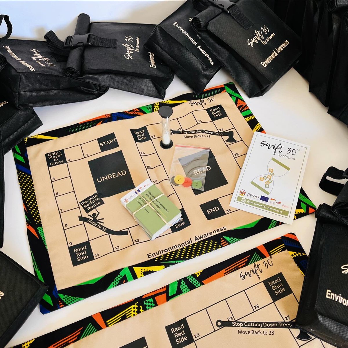 Afroprint_line's tweet photo. New collaboration 🌍🌱

Swift30's latest collaboration with @eduventuresnamibia boosts your eco-knowledge on environmental awareness. Turn gaming into green action! 
Play, learn, and champion the planet. #ClimateChange #EnvironmentalAwareness #EduVentures" https://t.co/sLVL3ZQoPs
