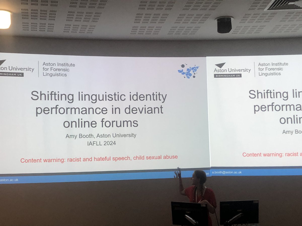 It’s AIFL day here at #IAFLL2024! <a href="/booth_ae/">Amy Booth</a> on deviant online communities