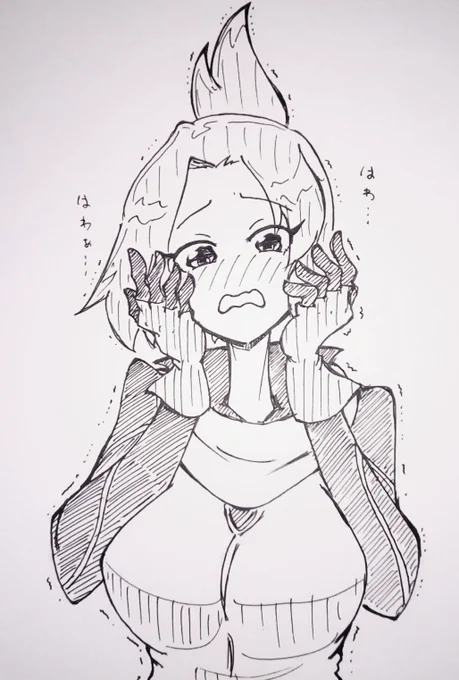 バストアップで描くタイプのりんさん。 