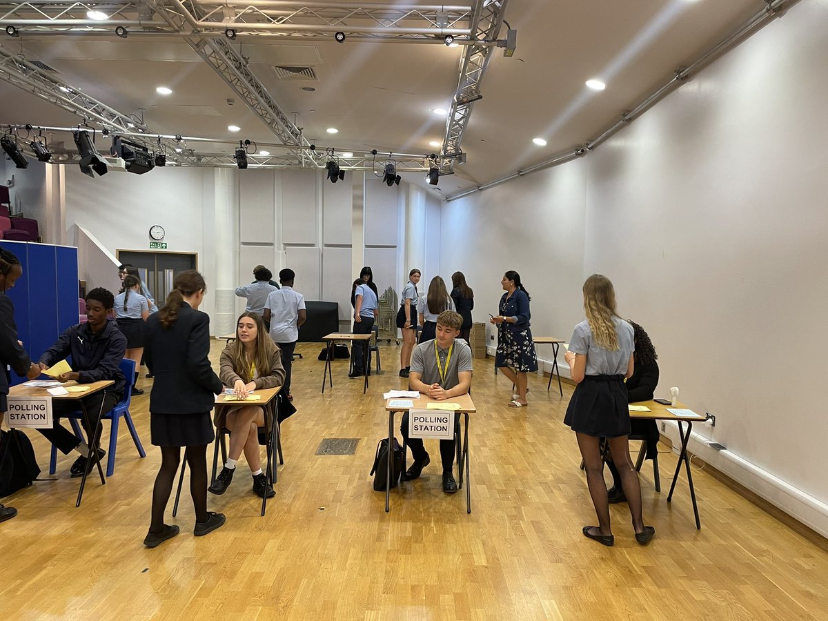 MsHarnetty's tweet photo. Students @NobelSchoolUK voting in mock elections. Which party will win? https://t.co/dsdXg66mzj