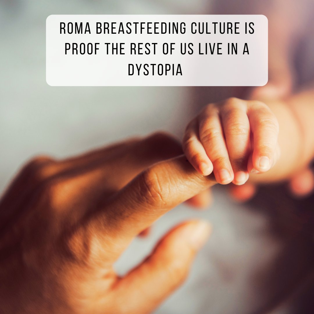 The cruel shame and sapped instinctuallity of mainstream culture are so, so plain to see once you step outside of it.

But when it comes to breastfeeding, the lack of shame among the Romani is only one factor.

theskyandearthknow.com/p/roma-breastf…