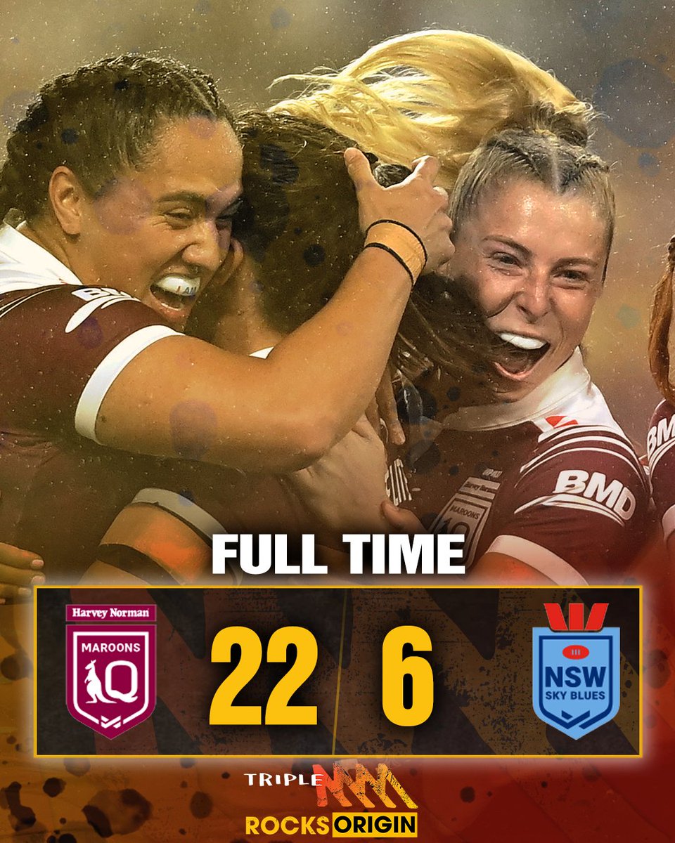 Queensland win the first ever 3 game series!!!