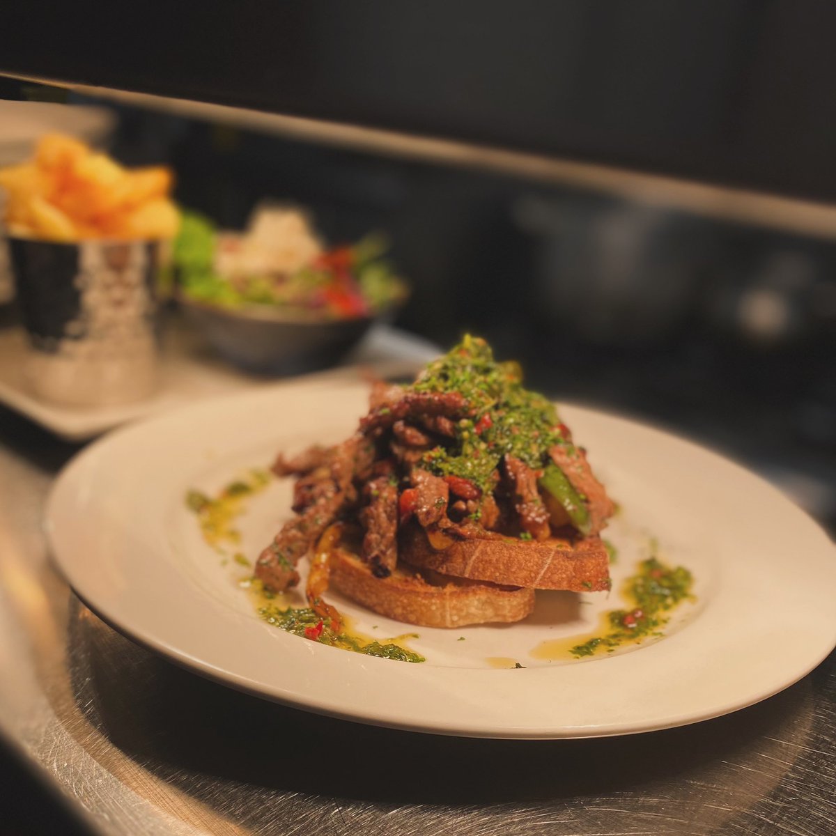 Chimmichurri Steak Sandwich on @proof_artisan_sourdoughs 

Daily Specials and open Late night Friday &amp; Saturday. Call or dm to book

#food #newry #steak #chimmichurri #weekend #homemade #ireland