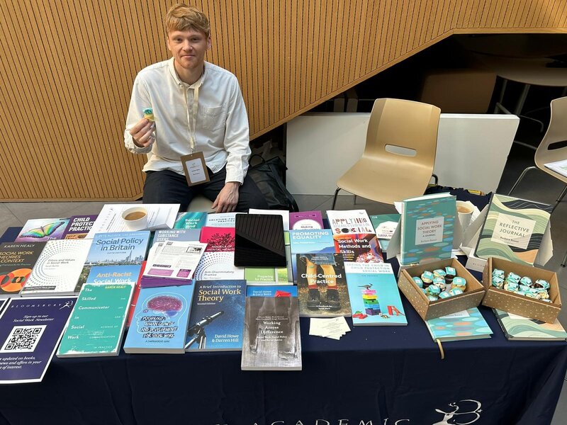 Come and visit our stand @JUSWEC today! We have cupcakes🧁😃 #socialworkconference