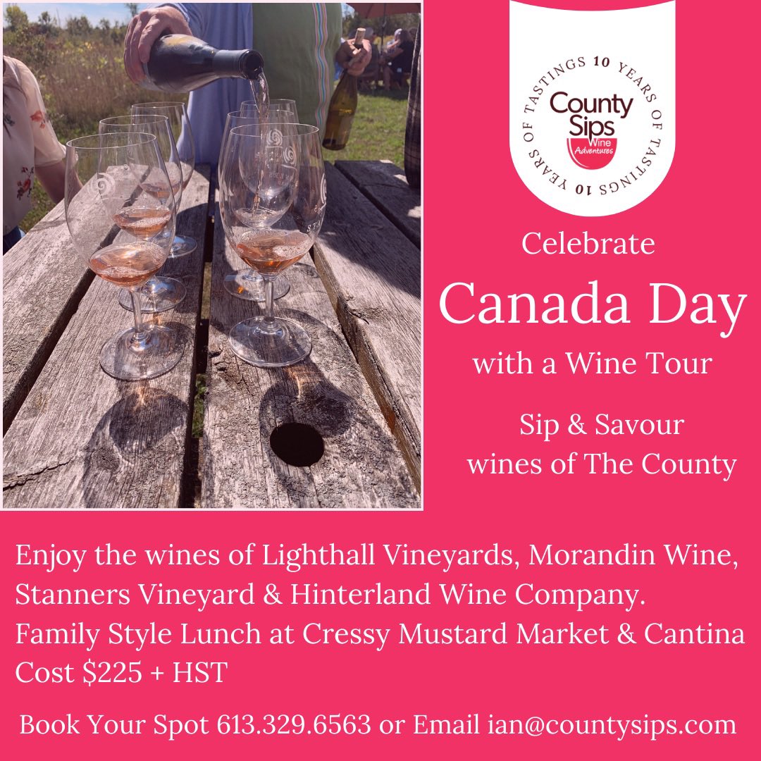 CountySips's tweet image. Sip &amp;amp; Savour @PECWines this #CanadaDay