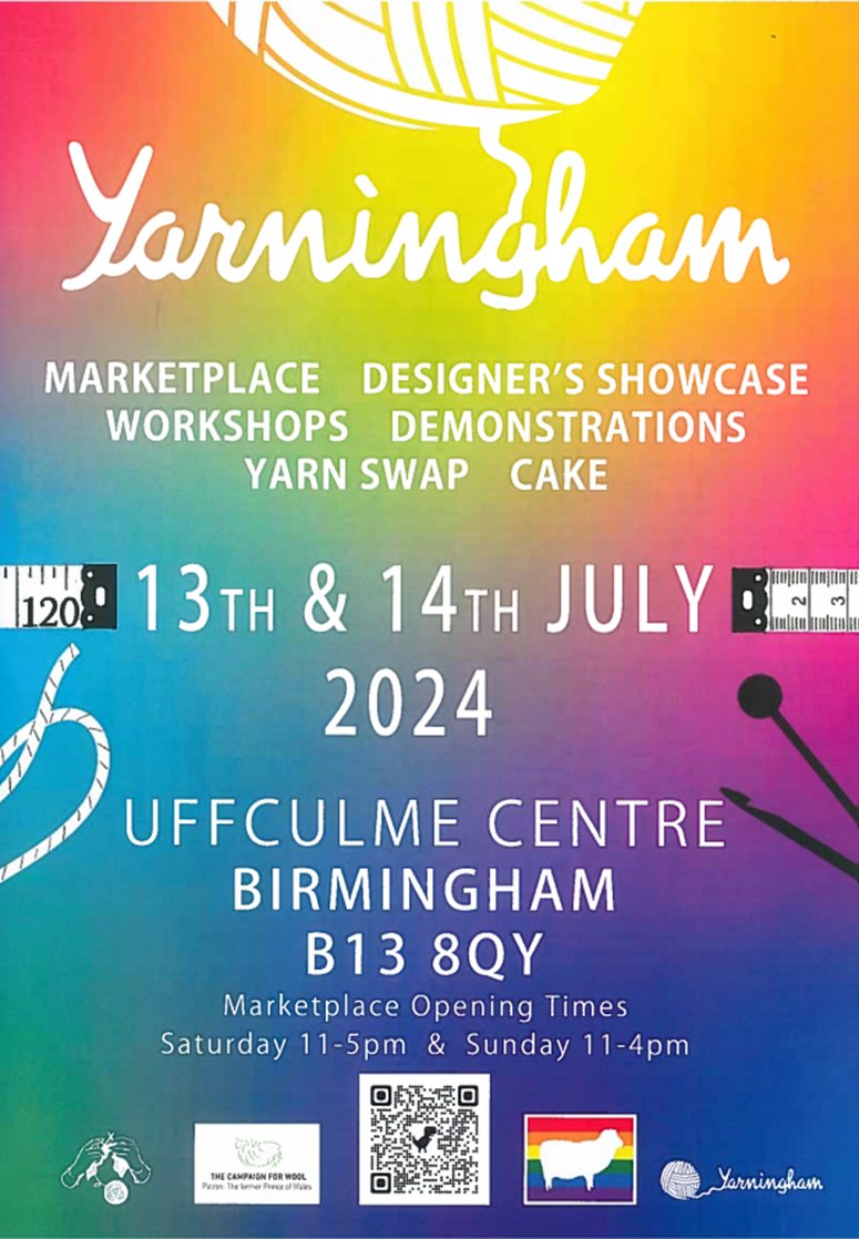 for tickets Tickets on sale NOW (yarningham.co.uk)
#yarn #wool  #yarningham