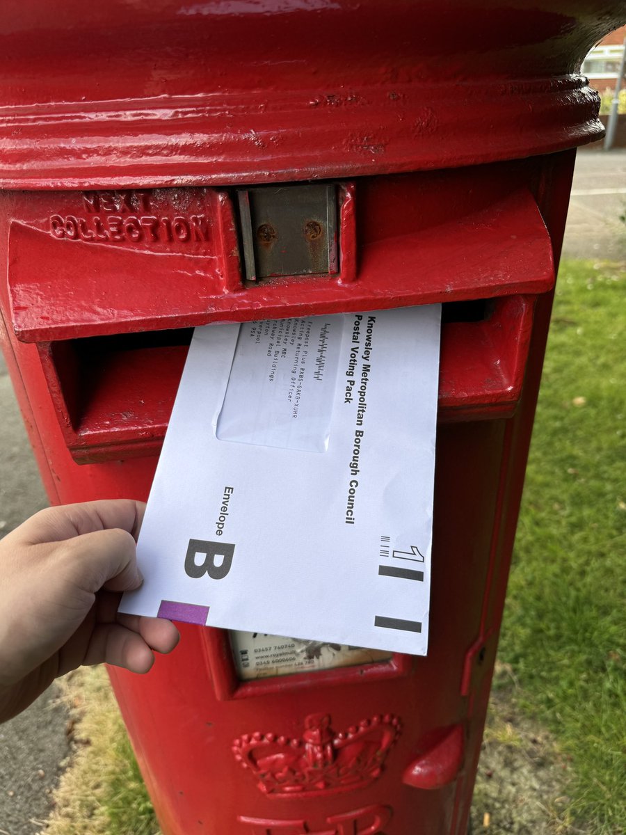 ๐๐๐ง๐ฎ ๐๐๐ (@garysee86) on Twitter photo ๐ณ๏ธ Just cast my vote, supporting <a href="/anneliese_midge/">Anneliese Midgley MP</a> and <a href="/UKLabour/">The Labour Party</a> to keep Knowsley Labour strong! ๐น
Donโt forget to post your votes on time! Let's make our voices heard - vote for change! #KnowsleyLabour #VoteLabour #change ๐ณ๏ธ Just cast my vote, supporting <a href="/anneliese_midge/">Anneliese Midgley MP</a> and <a href="/UKLabour/">The Labour Party</a> to keep Knowsley Labour strong! ๐น
Donโt forget to post your votes on time! Let's make our voices heard - vote for change! #KnowsleyLabour #VoteLabour #change