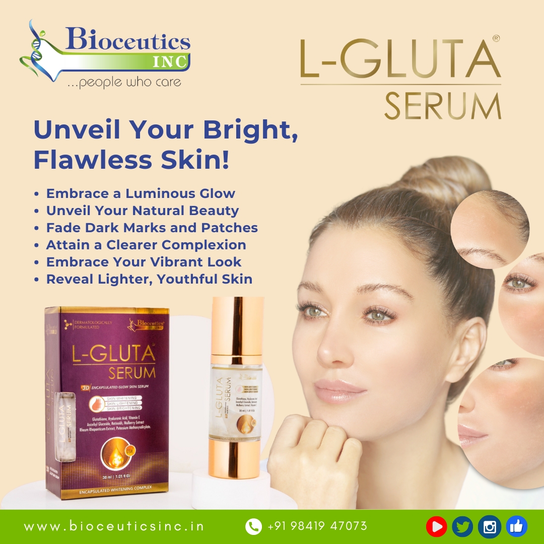 BioceuticsInc's tweet image. "Unlocking glowing skin, one drop at a time."💫
L-GLUTA SERUM - Unveil Your Bright, Flawless Skin!💖

#faceserum #skincareroutine #serummagic #glowingskin #skincareobsessed #serumlove #skincareessentials #RadiantSkin