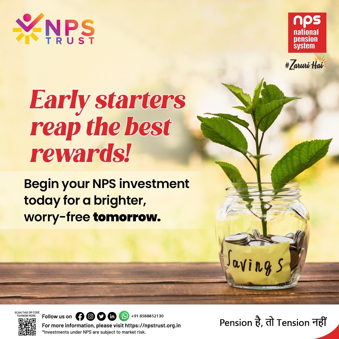 nps_trust's tweet image. Begin your NPS journey now. 
To open an NPS account online, please visit npstrust.org.in/open-an-nps-ac….

#NPS #PFRDA #Earlystart