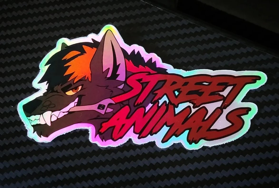 Printed on premium, holographic vinyl with a permanent adhesive &amp; coated with a protective laminate to resist fading, scratching, tearing, &amp; water.

🛒: streetanimalscrew.com/collections/st…

#streetanimalscrew #carenthusiast #carguy #carlifestyle #carcrew #streetwear #carapparel