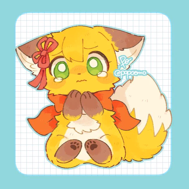涙目コロモちゃん#まんぷく森のコロモちゃん 