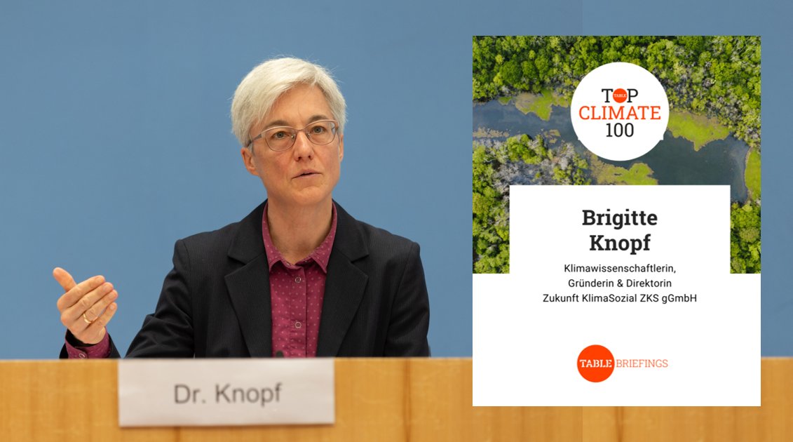 Expertenrat für Klimafragen (@erk_klima) on Twitter photo Die stellv. Vorsitzende des Expertenrats, <a href="/BrigitteKnopf/">Brigitte Knopf</a>, wurde von @Climate_Table @Table_Media für die „100-Top-of-the-Table“ Klima-Expert*innen in der Kategorie „Think Tanks“ ausgewählt. Brigitte Knopf ist Direktorin des Think Tanks <a href="/ZKS_KlimaSozial/">Zukunft KlimaSozial</a>. Herzliche Gratulation! Die stellv. Vorsitzende des Expertenrats, <a href="/BrigitteKnopf/">Brigitte Knopf</a>, wurde von @Climate_Table @Table_Media für die „100-Top-of-the-Table“ Klima-Expert*innen in der Kategorie „Think Tanks“ ausgewählt. Brigitte Knopf ist Direktorin des Think Tanks <a href="/ZKS_KlimaSozial/">Zukunft KlimaSozial</a>. Herzliche Gratulation!