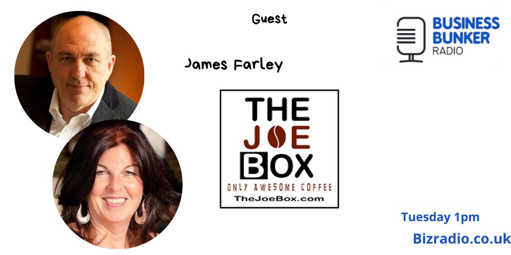 Paul Andrews (@vanillaweb) on Twitter photo Joining me & <a href="/julesserkin/">jules serkin</a> on the next #BBunker Radio Show our guest is
James Farley of The JoeBox
Tune in on
100.2 FM 95.1 FM Freeview 277
Online at bizradio.co.uk
All the details here kentbusinessraddio.co.uk Joining me & <a href="/julesserkin/">jules serkin</a> on the next #BBunker Radio Show our guest is
James Farley of The JoeBox
Tune in on
100.2 FM 95.1 FM Freeview 277
Online at bizradio.co.uk
All the details here kentbusinessraddio.co.uk