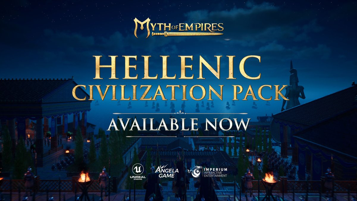 MythOfEmpires's tweet photo. To celebrate the Hellenic Civilization DLC, we are having a key giveaway event on X!

Subscribe, like, and repost this to have a chance of winning a Myth of Empires Steam game key! 10 keys in total, winners will be contacted via DM

Check out our game:
https://t.co/lHDmg3tHW3 https://t.co/PhWWSBeccB