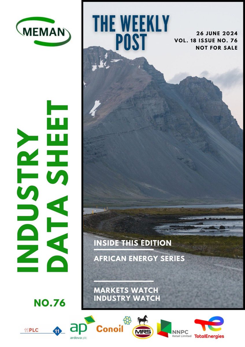 meman_info's tweet photo. Industry Data Sheet - The Weekly Post
#MEMAN
#BetterTogether
#TheWeeklyPost
#datasheet
#MEMANEvolution
#Nigeria https://t.co/Ma02vDrxvd