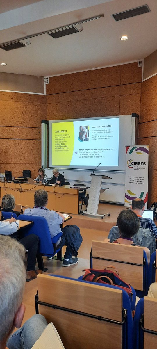 Youssef ETTAÏ (@yettai) on Twitter photo #seminaireCIRSES Atelier 3, comment accompagner nos doctorants à l'intégration des enjeux de la transition socio-écologique? Propos introductif par Jean-Marie Salamito <a href="/Sorbonne_Univ_/">Sorbonne Université</a> @AssoCirses <a href="/sup_recherche/">Ministère Enseignement supérieur et Recherche</a> <a href="/UPN_Recherche/">Université Paris Nanterre - 𝐑𝐞𝐜𝐡𝐞𝐫𝐜𝐡𝐞</a> #seminaireCIRSES Atelier 3, comment accompagner nos doctorants à l'intégration des enjeux de la transition socio-écologique? Propos introductif par Jean-Marie Salamito <a href="/Sorbonne_Univ_/">Sorbonne Université</a> @AssoCirses <a href="/sup_recherche/">Ministère Enseignement supérieur et Recherche</a> <a href="/UPN_Recherche/">Université Paris Nanterre - 𝐑𝐞𝐜𝐡𝐞𝐫𝐜𝐡𝐞</a>