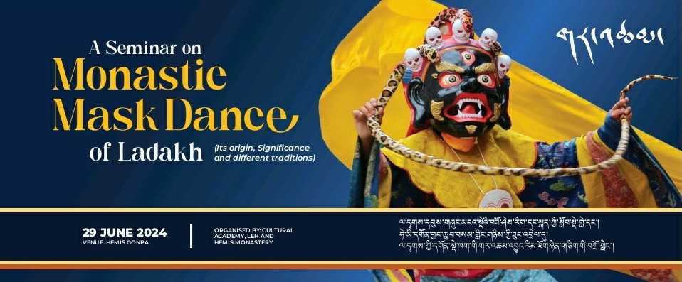 laacl_utladakh's tweet photo. Monastic Mask Dance: Origins, Significance, and Traditions.
Join us for a seminar on Monastic Mask Dance of Ladakh organized by @laacl_utladakh, Leh and Hemis Monastery 🎭
#MaskDance #Culture #Heritage #Buddhism
@MinOfCultureGoI @lg_ladakh @TribalAffairsIn https://t.co/Ga3HJEnaYi