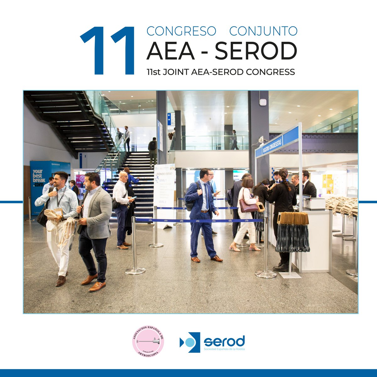 ¡Vamos a por el 2º día de Congreso!

Ayer vivimos varios momentos muy especiales junto a grandes ponentes y compañeros👏🏻.

Hoy le dedicaremos varias charlas al LCA, ¡esperamos que las salas estén igual de llenas que ayer!💪🏻