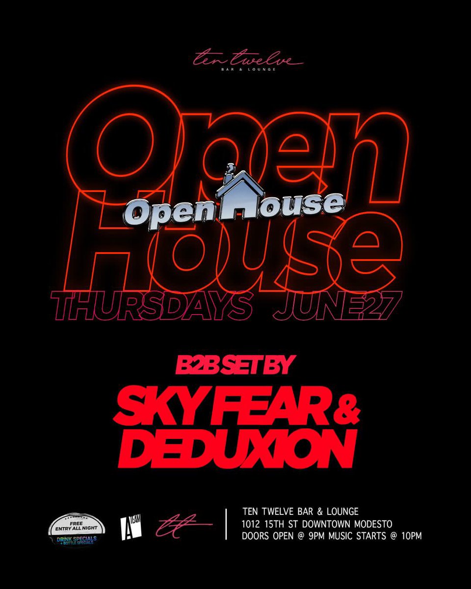 DEDUXIONMUSIC's tweet photo. Taking over Ten Twelve with my brotha Sky Fear 🙌🏽 FREE ENTRY ALL NIGHT PULL UP 209 https://t.co/e2mLndlnGa