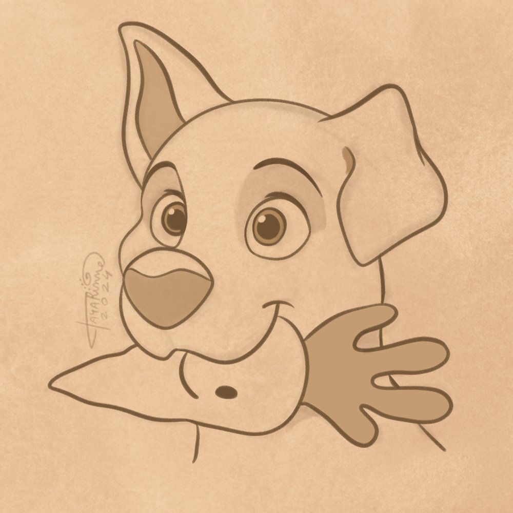 tayarinne's tweet photo. Warm-up doodle of Bolt. 🥕 https://t.co/PUwM4Uvoyx