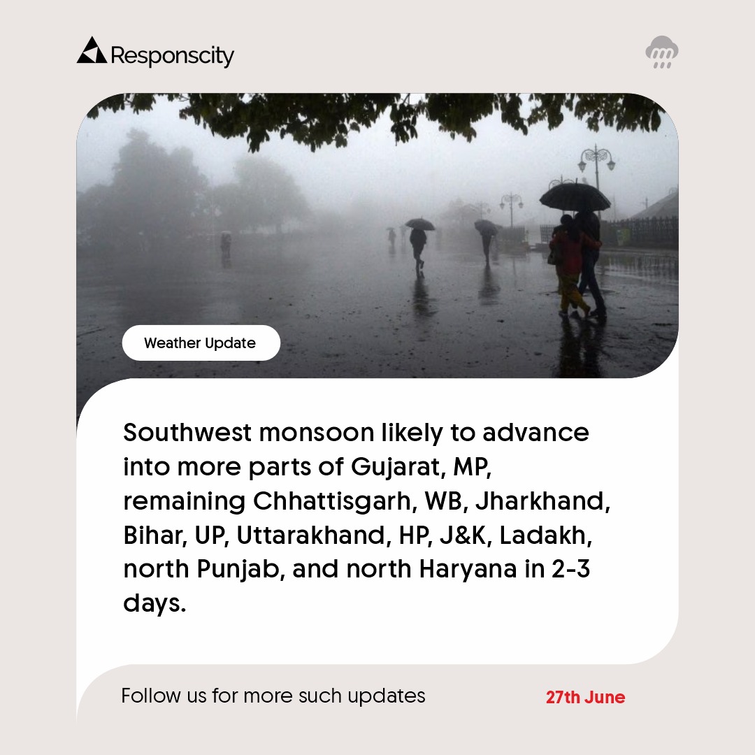 responscity's tweet photo. India has seen varied weather patterns unfold. Stay informed with updates on current weather conditions, significant weather alerts, and comparisons with previous trends. 

Source: Skymet Weather.

#WeatherUpdate #IndiaWeather #WeatherAlerts #CurrentConditions #WeatherTrends https://t.co/L3I0sRM6qp