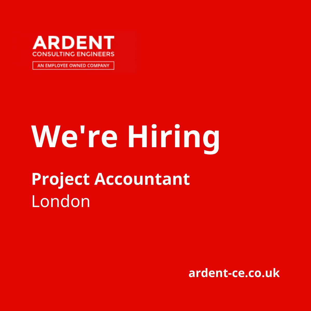 Ardent is #recruiting for a #ProjectAccountant based at our London office to work closely with our Financial Controller to manage the financial elements of both new and ongoing projects | #FinanceJobs | Find out more ⬇
linkedin.com/feed/update/ur…