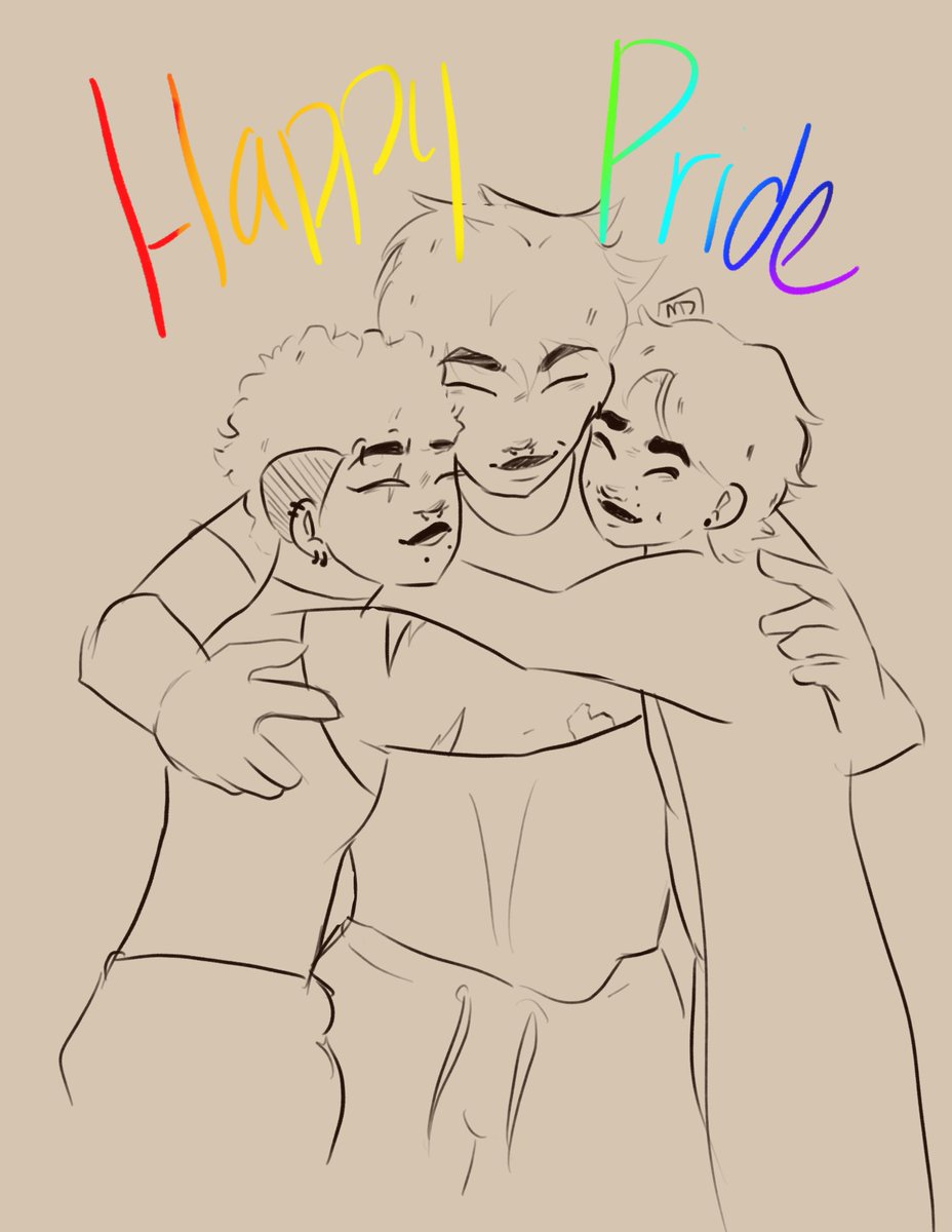 MikeyTistic's tweet photo. My boys , I’m getting more used to using references and it’s helping my style and anatomy so much

From left to right: TROY, MARC(US), IVAN, All from my comic One on One, about a poly relationship between these three, on hiatus lol, BUT ITS ON WEBTOON AND TAPAS https://t.co/GhHuypiTfn