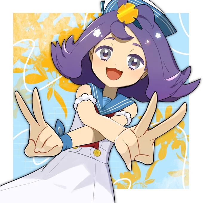 ポケマスのセーラーアセロラちゃんかわいかったからかいた #Pokemon 