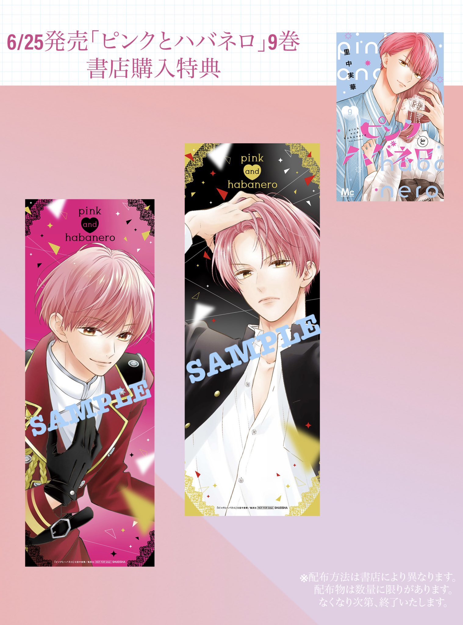 ピンクとハバネロ 全プレ 付録 特典 MC「ピンクとハバネロ」13巻×マーガレット18号or19号連動企画