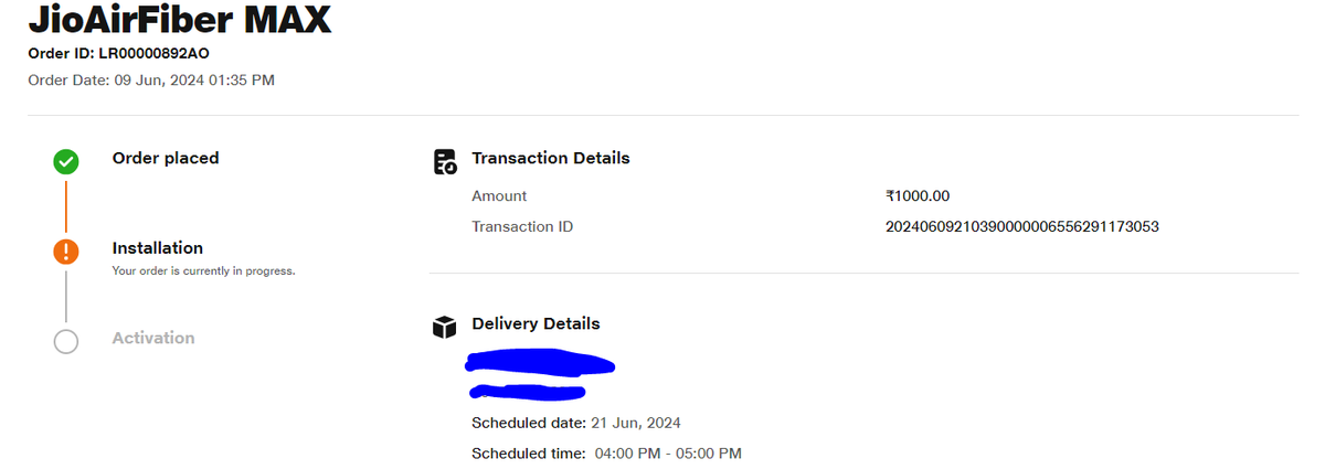 inamdarcd's tweet photo. Horrible experience of JioAirFiber. Raised request 20 days back by paying Rs1000. Installation appointment keeps getting postponed. No option to cancel/talk with Jio support. Engineers do not respond. Local store doesnt support online orders. @JioCare @JIOAIRFIBERIN @reliancejio https://t.co/fD8ZeG25SP