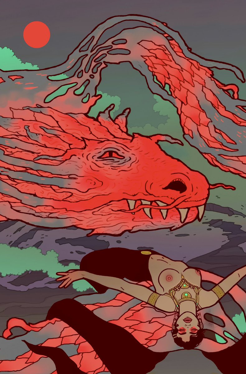 On the top of my list of things I would never draw is dragons

This year is all about breaking the rules in my head

Good morning