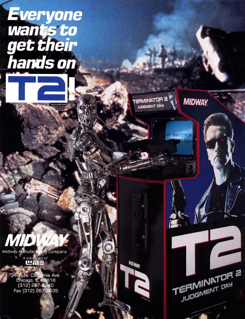 Terminator 2: Judgment Day / Arcade flyer / Midway / 1991