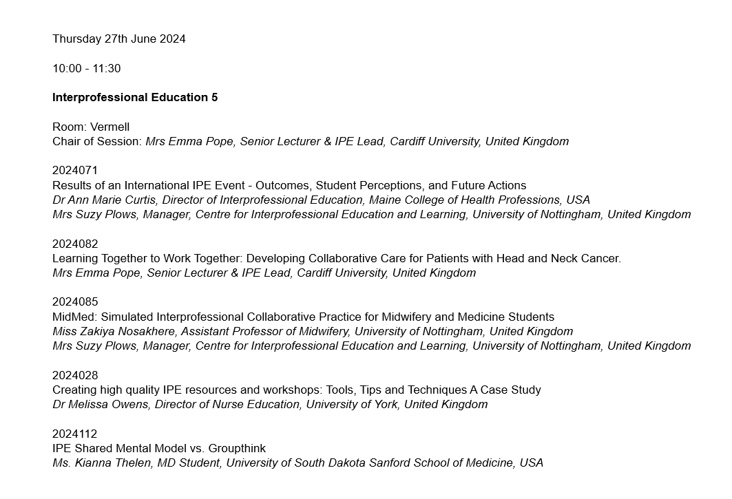 INHWE_Network's tweet image. Good Morning Barcelona! #INHWEBarcelona2024 Day 2 begins with four sessions on #IPE, #HWF Policy, #Research in the Education &amp;amp; Training and the #IPECP Workshop on Quality &amp;amp; Safety Policies inhwe.org/2024-programme
