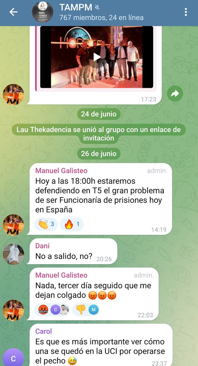 Hay q ser muy gilipollas o tener un ego enorme y ganas de notoriedad sin sentido, para hacer perder el tiempo a la gente por dos putos minutos d gloria ...
<a href="/1979Goku/">Manuel Galisteo</a>  cuando harás REALMENTE algo útil para prisiones y te dejas de utilizarnos para ver si te contratan de colaborador