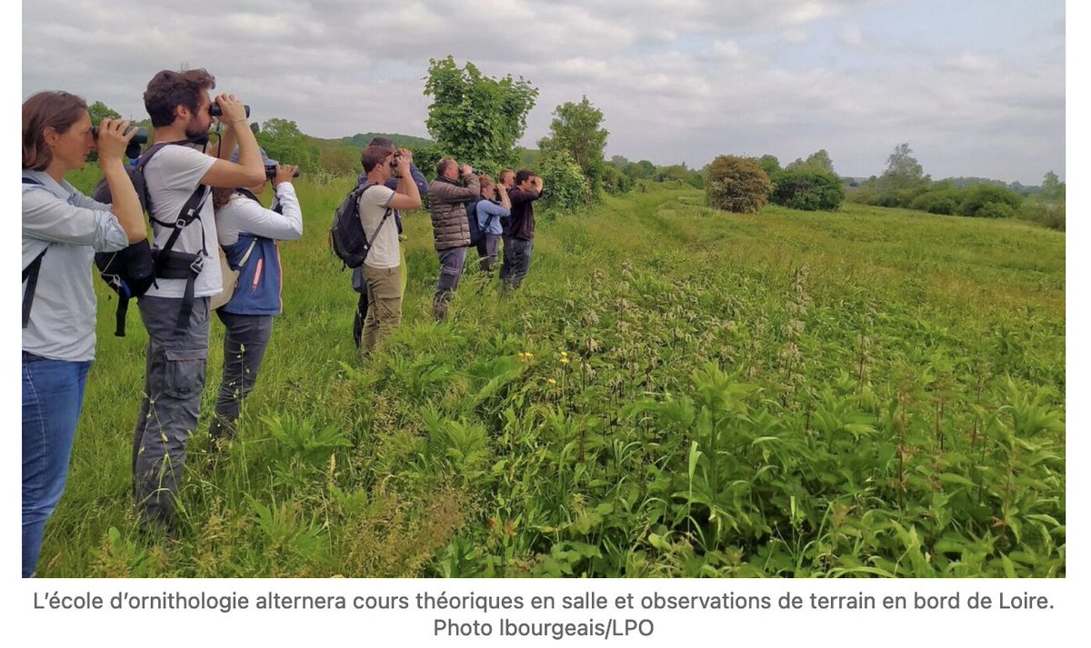 "L’Indre-et-Loire accueille une école d’ornithologie de la LPO. Basée à Saint-Cyr-sur-Loire elle démarrera une  première session en septembre" <a href="/LPOFrance/">LPO France</a>  par Estelle Boutheloup <a href="/estLLB/">Estelle Boutheloup</a> <a href="/LecentreFR/">Lecentre</a>  adhérente <a href="/ajeasso/">AJE</a> magcentre.fr/307803-la-lpo-…
