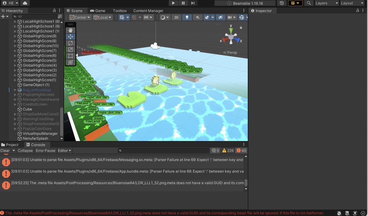 hydrainteractiv's tweet photo. Getting back slowly (very slowly) back to work in this case with @frogglergame  and suffering the weight of bad technological decisions and having to migrate from #gamesparks to #playfab. #gamedev #indiedev https://t.co/wDZJlxB6VS