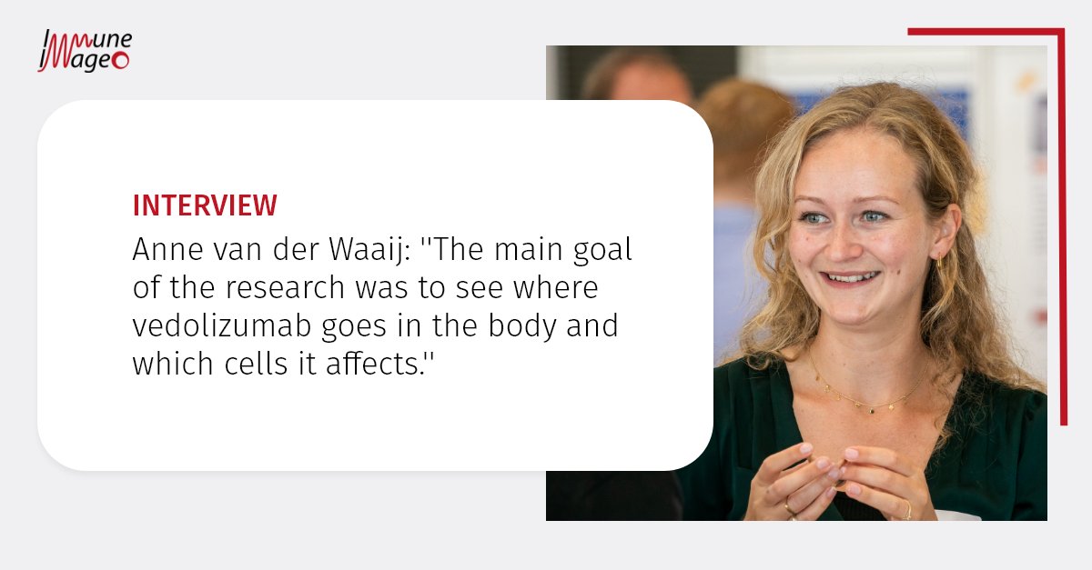 We talked with Anne van der Waaij about her published paper on fluorescently labelled vedolizumab to visualise drug distribution and mucosal target cells in inflammatory bowel disease. Read the interview here: immune-image.eu/news/interview…
#ImmuneImaging