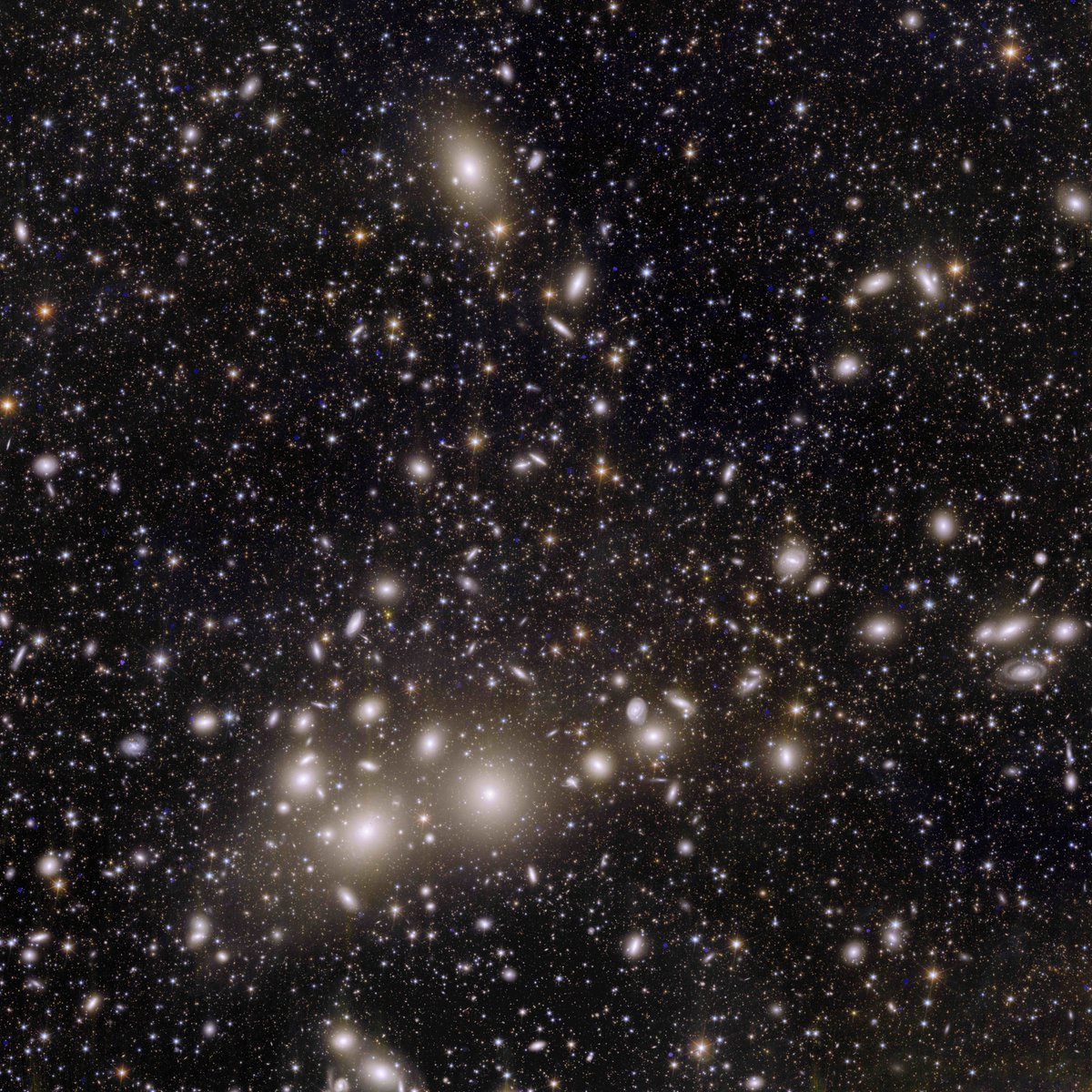 esascience's tweet photo. DYK? @ESA_Euclid released 10 dazzling views of the Universe, as part of its Early Release Observations. The full set of observations targeted 17 astronomical objects. Below are four of them 👇

#ESAEuclid can take these types of deep, wide, high-resolution images hundreds of times faster than other telescopes. 1/3