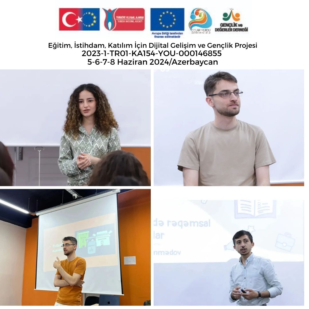 VeDegerler's tweet photo. Gençlik ve  Değerler Derneği ile Odlar Yurdu, İstanbul ve Bakü'de eş zamanlı olarak  proje faaliyetlerine başladı. Proje kapsamında, eğitim, istihdam ve  katılım için dijital kapasite geliştirme sunumları gerçekleşti. @ulusalajans https://t.co/2gULb385np