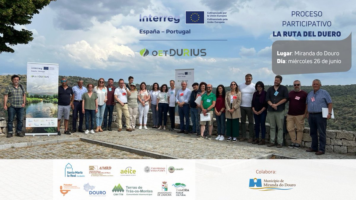 Sesión productiva, interesante y muy didáctica en #MirandaDoDouro, dentro del proyecto europeo #OETDurius, con el que seguimos trabajando para crear un Observatorio Ecológico Transfronterizo en torno al #Duero. ¡Te contamos!👀👇

santamarialareal.org/es/noticias/se…
