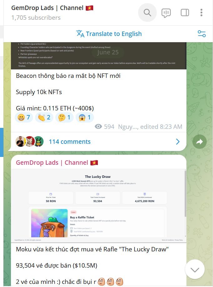 tdcryptovn's tweet image. Moki bộ sưu tập NFT của @Moku_HQ trên @Ronin_Network đang hot quá nhỉ

Với hơn 4.5 triệu $RON đã được cam kết mua vé Raffle "The Lucky Draw" có thể thấy sức hút từ @Moku_HQ 

Anh em đã có whitelists hết chưa? Chưa có thì điểm danh tại post này với channel…